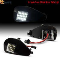 2Pcs Error Free Car LED Under Side Mirror Light Puddle Lamp for Toyota Alphard Vellfire ANH20 2008-2015