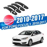 Ford Focus 2010-2017 Automotive carbon fiber style exterior door handle cover trim