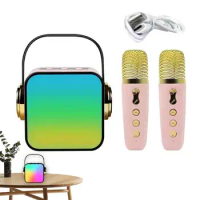 Mini Karaoke Machine Portable Wireless Singing Speaker &amp; Karaoke Player Microphone Speaker Set Multifunctional Hifi Bass Machine