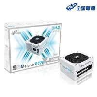 FSP 全漢 Hydro PTM X PRO ATX3.0 PCIe5.0 1200W 電源供應器(白色版)