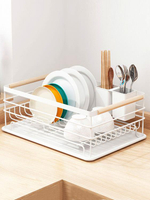 瀝水碗架廚房碗碟架瀝水架瀝碗架家用放碗水槽置物架洗碗筷濾水架