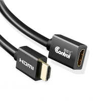 【易控王】E20FM 0.5~1.8米 HDMI公對母延長線 4K高畫質 鍍金接頭 (30-290)