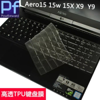 Ultra Thin Tpu Keyboard Cover Protector Laptop For Gigabyte Aero 15 X9 Y9 15-X9 15-Y9 15X V8 15W 15 15.6 inch