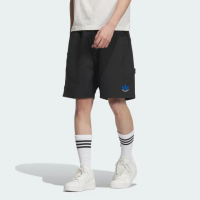 【adidas 愛迪達】運動短褲(JN1667 男款 ORIGINALS休閒寬鬆短褲 黑)