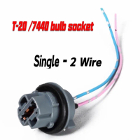 7440 T20 2wire 1881 Female Brake Turn Signal Bulb holder Socket adapter Wiring Harness