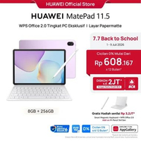 【7.7】HUAWEI MatePad 11.5-inci 2025 Tablet |WPS Office 2.0 Tingkat PC Eksklusif |Layar Papermatte|10,