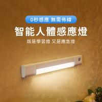 【YUNMI】智能LED人體感應燈 磁吸式 USB充電小夜燈(30cm白光)