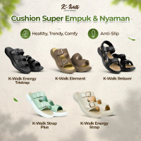 Sandal Kesehatan K-Walk Energy Strap Plus K-Walk Element Relaxer Terapi Refleksi Kesehatan Rematik A