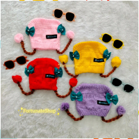 Paket Murah (Paket Usaha) 3Pcs Topi Kupluk Rajut Kepang Baby Lembut Premium (0-2 Tahun) Topi New Bor