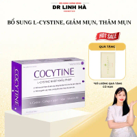 【Hiệu quả nhanh】 Viên uống L-cystine Cocytine giảm mụn thâm mụn sáng da Dr Linh Hà