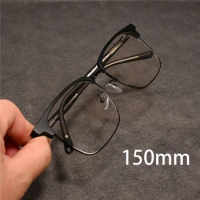 Vazrobe 150mm Oversized Reading Glasses Eyeglasses Frame Male Women Eyebrow Anti Blue Light Men Photochromic Transition Grey