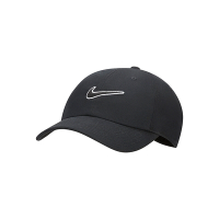 Nike Club Swoosh 軟帽 中性 黑 刺繡 基本款 老帽 復古帽 帽子 FB5369-010