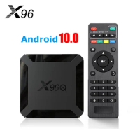 X96Q TV Box Android 10.0 Smart TV BOX Allwinner H313 Quad Core 60fps 2.4G Wifi Google Playstore 4K Set Top Box Media Player