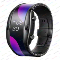 Fashion Bluetooth Smartwatch Alpha Flexible Display Smartwatch 4G Internet Mobile Heart Rate Detection GPS Positioning