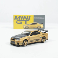 gt 1:64 Skyline GTR R34 topsecret Vàng rhd hợp kim Xe Mô Hình 676