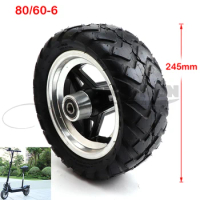 80/60-6 tire wheel with inner hub scooter wear-resistant fit ATV Buggy Quad Lawn Mower Garden Tractor electric