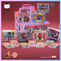 New Original Hottoys Spider Man: Across the Spider Verse Cosbi Blind Box Scene Spider Punk Anime Fig