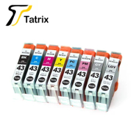 Tatrix BCI-43 BCI43 Color Compatible Printer Ink Cartridge for Canon PIXUS Pro-100 Pro-100S Printer . Suitable for Japan
