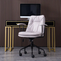 White Modern Office Chair Wheels Design Ergonomic Leather Executive Office Chair Game Nordic Sillas De Oficina Computer Desks