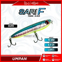UMPAN RELIX NUSANTARA LURE SARI - F | MINNOW FLOATING | UMPAN PANCING ULTRALIGHT, Sari BURN
