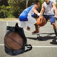 Portable Basketball Mesh Bag Outdoor Football Soccer Storage Backpack Ball Gym Training Bag Volleyball Swimming Beach Backpack