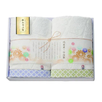【Prairiedog】和布小紋 日本製今治毛巾 蓬鬆柔軟大浴巾2入組禮盒 120x60cm(日式毛巾 和風設計 浴巾禮盒)