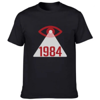 1984 George Orwell Big Brother Is Watching You Cctv Observation N S A Prisem Tv Media T-shirt Unisex Casual Vintage T Shirt