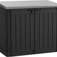 Keter Store-It-Out Prime XL 4.75 x 2.6 Foot Resin Outdoor Storage Shed with Double Doors and Easy Lift Hinges