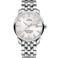 【TITONI 梅花錶】大師系列 天文台認證 經典機械腕錶(83188S-575R)