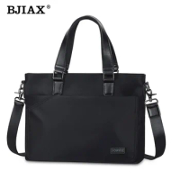 BJIAX Briefcase Portable Men's Business Bag Office Computer Bag Shoulder Crossbody Bag Casual File Bag Men's Bag
