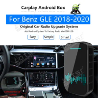 Car Radio Carplay Android Ai Box For Benz GLE 2018 - 2020 Multimedia Player Radio Apple Wireless Carplay Box Upgrade Mirror Link