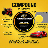 Glowsix Premium Scratch Remover Penghilang Baret Body Mobil Motor 100gr Aman Untuk Semua Warna Cat &