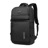 OZUKO Briefcase Backpack College Student School Backpacks for Teenager Male Waterproof Oxford Travel Bag Mochila 15.6 inch