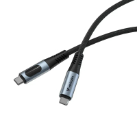 VERBATIM 31848 同步與充電 USB C 至 USB C PD 3.0 100W LED 顯示器 120 公分 黑色