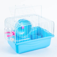 Hamster Cage Hedgehog Fence Living Resting Space Transparent Exercise Running Wheel Feeding Small Pet Summer House Indoor Nest