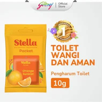 Stella Pocket Bathroom Orange Sunkist 10 gr - Pengharum Kamar Mandi