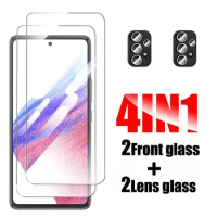 Tempered Glass Case For Samsung Galaxy A53 A52 A52s 4G 5G Camera Lens Protector Film On M52 A5 A 51 53 52 S Protection Screen