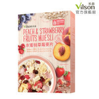 【Vilson 米森】水蜜桃草莓麥片300gx1盒