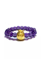 LITZ [SPECIAL] LITZ 999 (24K) Gold Love Lucky Bag with Amethyst Ring