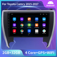 Voor Toyota Camry 2015 2016 2017 Android 10.0 2Din Car Radio Auto stereo Multimedia Video Player GPS Navigatie 2 din 10inch DVD