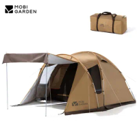 MOBI GARDEN Camping Tent Oxford Waterproof Big Space Family Glamping Tent 4 person Outdoor BeachCamping Tent Oxford Waterproof Big Space Family Glamping Tent 4 person Outdoor Beach