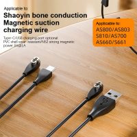 สายชาร์จ USB/Type-C แบบเร็ว, สำหรับหูฟัง Shokz AS800/S803/S810/OpenRun, อะแดปเตอร์ชาร์จหูฟังการนำกระ