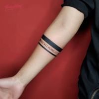Tatto Temporary Semi Permanen ARM Band Lingakaran Tangan Gelang Lengan