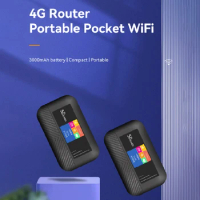 4G LTE Router SIM Card Mini Router LCD Display Mobile Hotspot Router 3000mah Battery Mobile WiFi Hotspot for EU Asia Brazil
