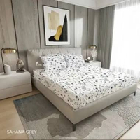 King Rabbit Sarung Bantal/Guling (Bolster case) Motif Sahana Grey Bantal