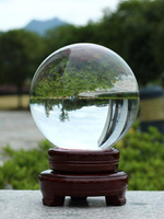 水晶球 風水透明圓球拍照攝影道具玻璃家居裝飾品客廳辦公桌擺件【備貨迎好年】