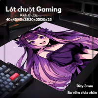 Lót chuột, pad chuột Gaming kích thước FPS cô gái dễ thương full size bo viền chắc chắn, bề mặt spee