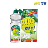 【泡舒】洗潔精 綠茶去油除腥-600g+補充包800g(小資省錢組)