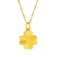999 real gold pendant 24k pure gold leaf pendants for women 3d gold pendant gold charms