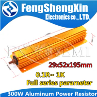 RX24 300W Aluminum Power Metal Shell Case Wirewound Resistor 0.1~1K 0.22 0.33 0.5 1 2 5 6 8 10 20 50 100 150 200 300 1K ohm